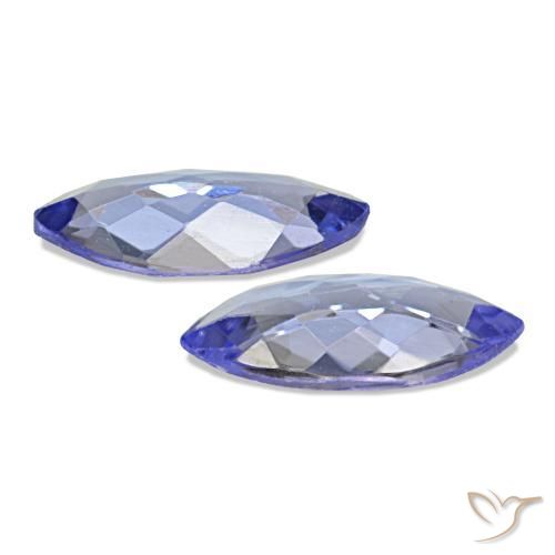 Gemme di Tanzanite Viola elettrico blu naturale da 0.60 ct, Taglio marquise, VS