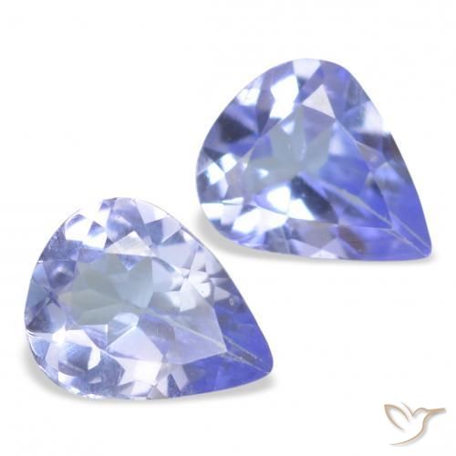 Gemme di Tanzanite Azzurro naturale da 0.48 ct, Forma a pera, VS