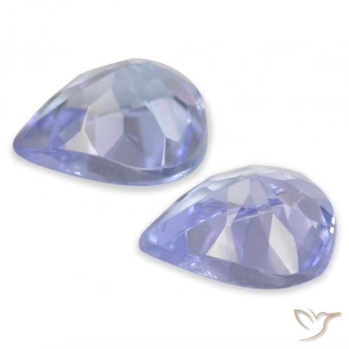 Gemme di Tanzanite Blu pastello naturale da 0.70 ct, Forma a pera, VS