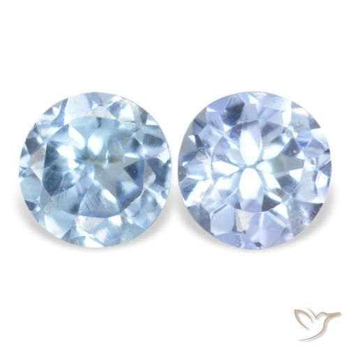 0.29ctw Naturale Bianco bluastro Tanzanite, Rotondo, VS