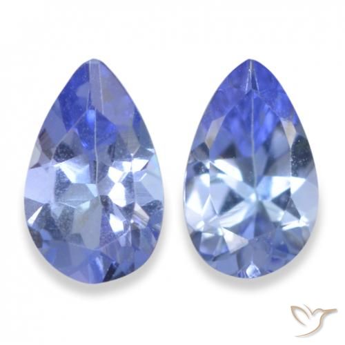 0.44ctw Naturale Blu navy medio Tanzanite, Forma a pera, VS