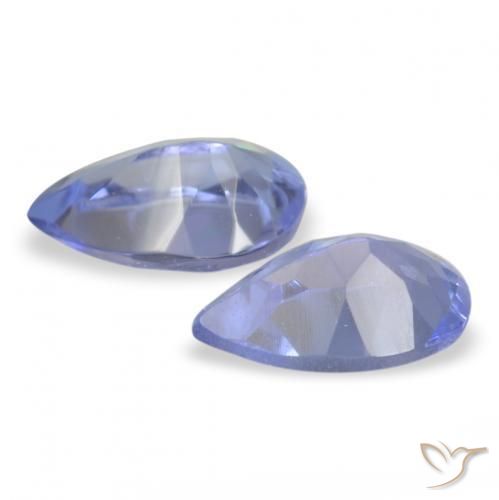 Gemme di Tanzanite Blu navy medio naturale da 0.44 ct, Forma a pera, VS