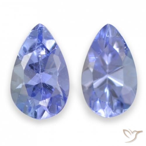 0.43ctw Naturale Azzurro Tanzanite, Forma a pera, VS