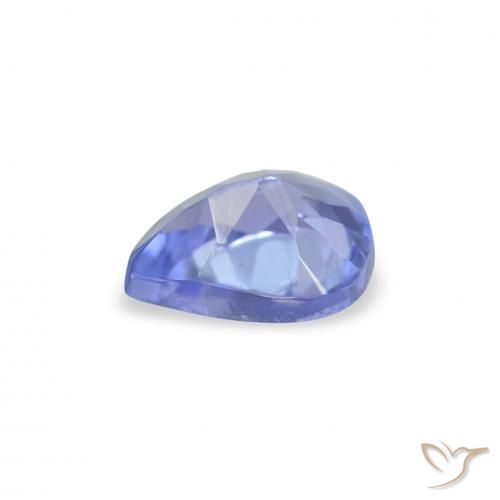 Tanzanite Intenso Viola Blu naturale da 0.35 ct, Forma a pera, VS