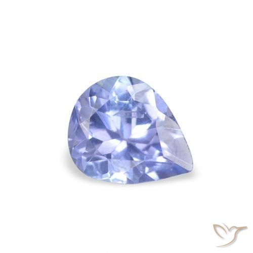 Tanzanite Azzurro naturale da 0.36 ct, Forma a pera, VS