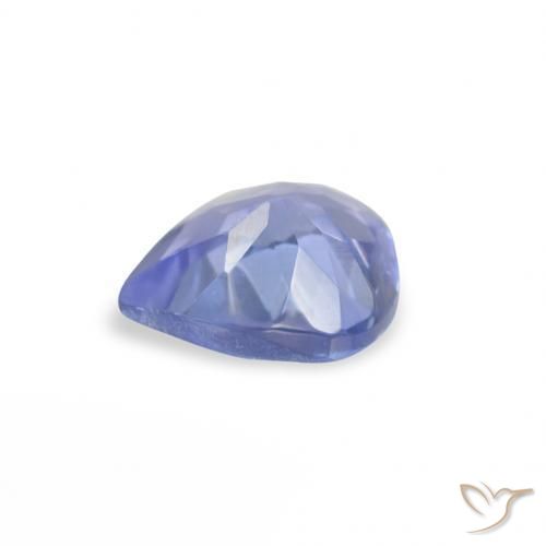 Tanzanite Azzurro naturale da 0.36 ct, Forma a pera, VS
