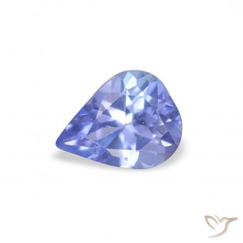 0.34ct Naturale Viola Blu Tanzanite, Forma a pera, VS