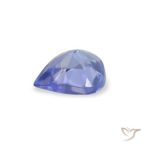 Tanzanite Viola Blu naturale da 0.34 ct, Forma a pera, VS