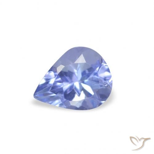 0.36ct Naturale Blu pastello Tanzanite, Forma a pera, VS