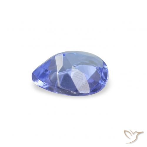Tanzanite Blu intenso naturale da 0.34 ct, Forma a pera, VS