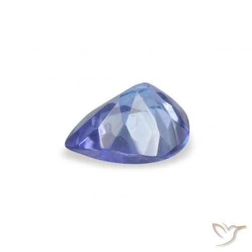 Tanzanite Blu intenso naturale da 0.31 ct, Forma a pera, VS