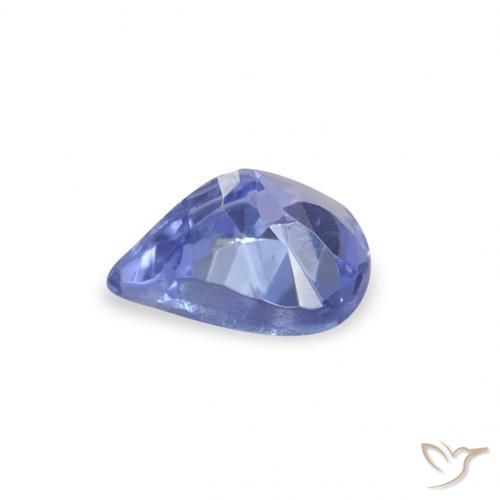 Tanzanite Viola elettrico blu naturale da 0.32 ct, Forma a pera, VS