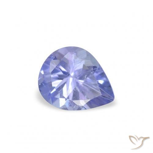 Tanzanite Viola elettrico blu naturale da 0.33 ct, Forma a pera, VS