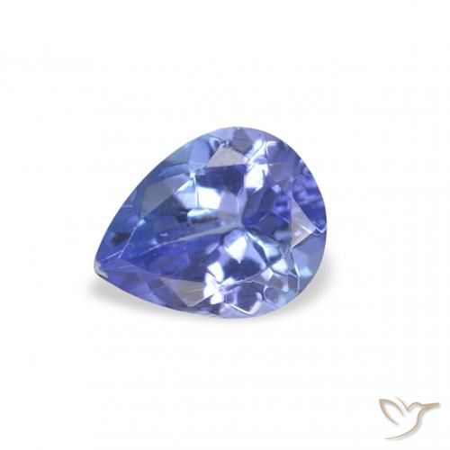 0.35ct Naturale Blu Tanzanite, Forma a pera, VS