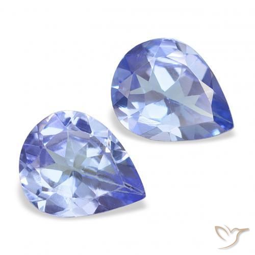 Gemme di Tanzanite Viola elettrico blu naturale da 0.57 ct, Forma a pera, VS