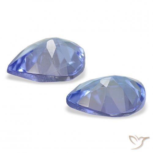 Gemme di Tanzanite Viola elettrico blu naturale da 0.57 ct, Forma a pera, VS