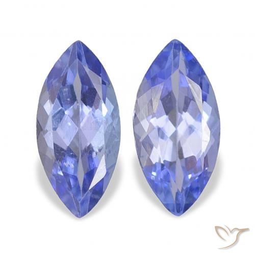 Gemme di Tanzanite Viola elettrico blu naturale da 0.82 ct, Taglio marquise, VS