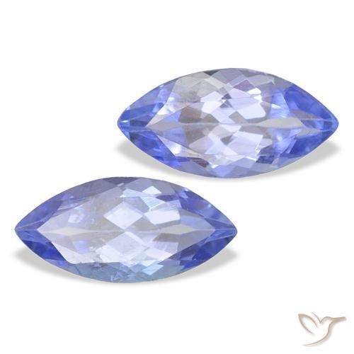 Gemme di Tanzanite Viola elettrico blu naturale da 0.82 ct, Taglio marquise, VS