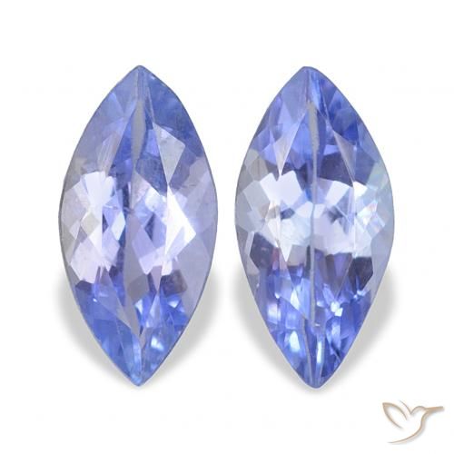 Gemme di Tanzanite Blu intenso naturale da 0.64 ct, Taglio marquise, VS