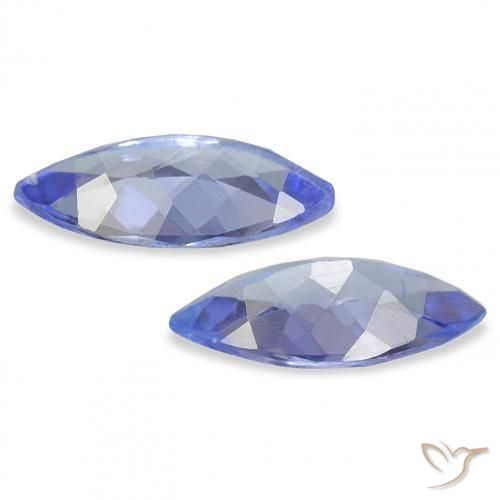 Gemme di Tanzanite Azzurro naturale da 0.59 ct, Taglio marquise, VS