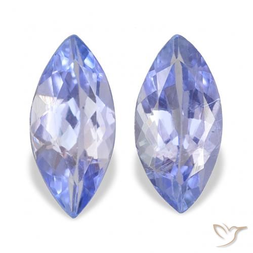 Gemme di Tanzanite Blu pastello naturale da 0.67 ct, Taglio marquise, VS