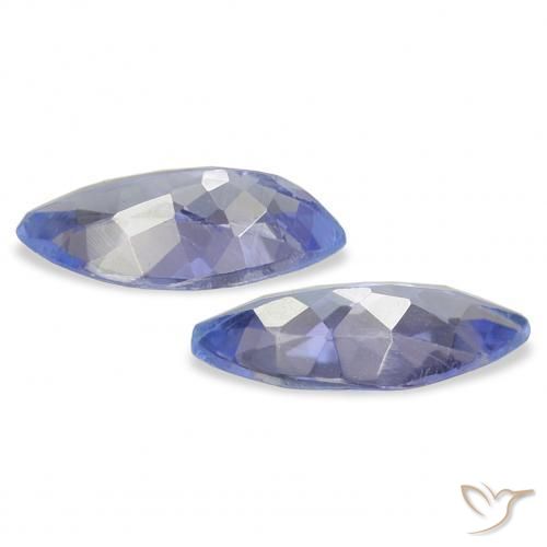 Gemme di Tanzanite Blu pastello naturale da 0.67 ct, Taglio marquise, VS