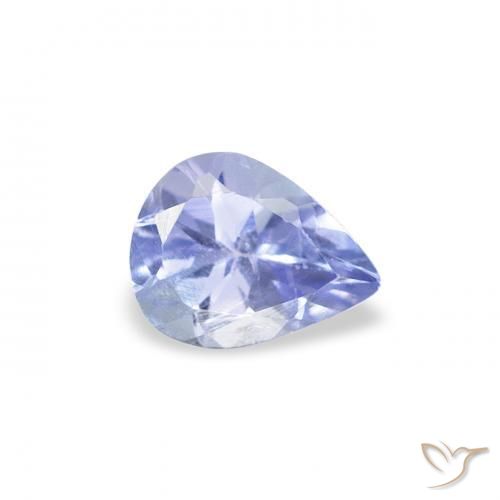 Tanzanite Azzurro naturale da 0.34 ct, Forma a pera, VS