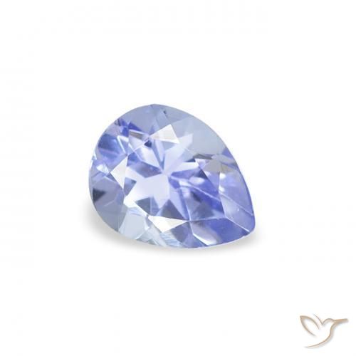 Tanzanite Azzurro naturale da 0.40 ct, Forma a pera, VS