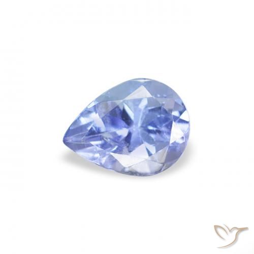 0.36ct Naturale Blu pastello Tanzanite, Forma a pera, VS
