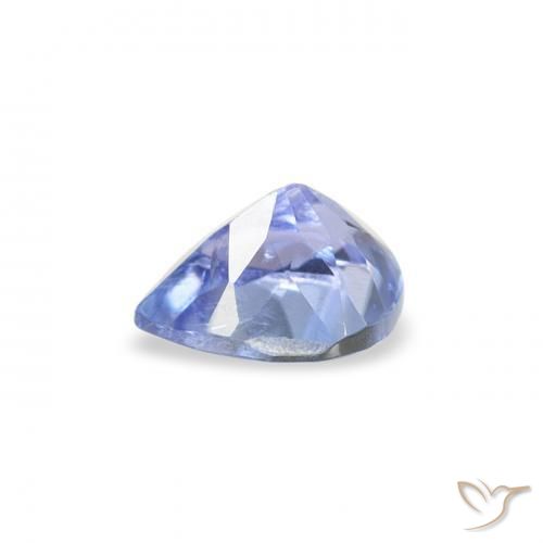 Tanzanite Blu pastello naturale da 0.36 ct, Forma a pera, VS