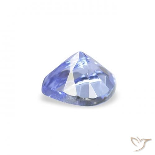 Tanzanite Blu pastello naturale da 0.40 ct, Forma a pera, VS