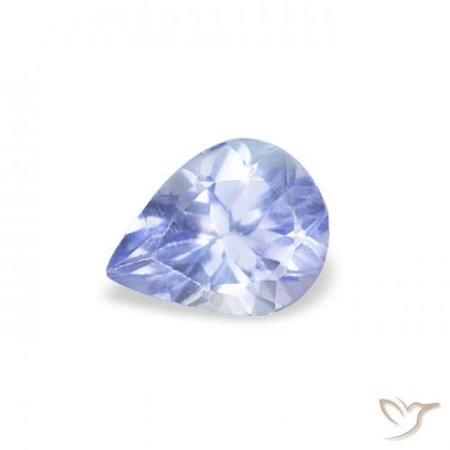 0.37ct Naturale Blu pastello Tanzanite, Forma a pera, VS