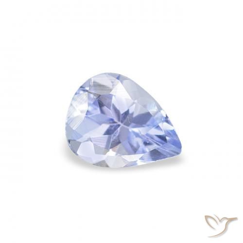 Tanzanite Blu pastello naturale da 0.31 ct, Forma a pera, VS