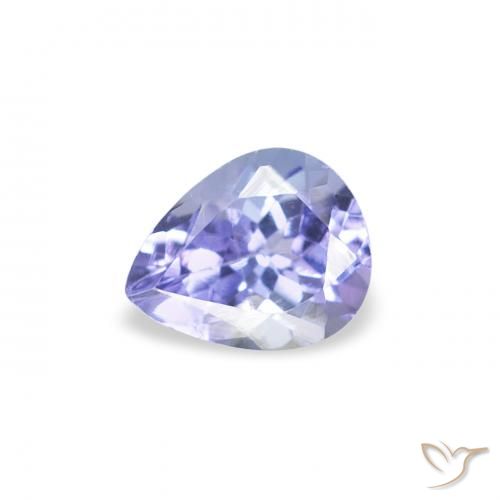 0.43ct Naturale Blu scuro Tanzanite, Forma a pera, VS