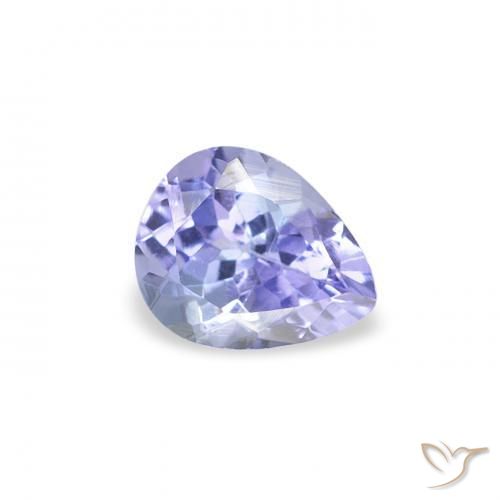 Tanzanite Blu scuro naturale da 0.43 ct, Forma a pera, VS