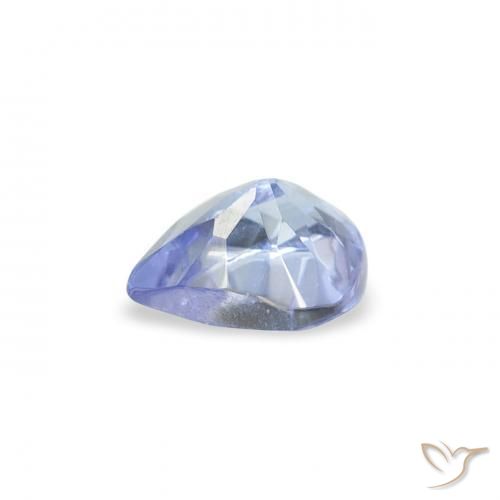Tanzanite Blu pastello naturale da 0.34 ct, Forma a pera, VS