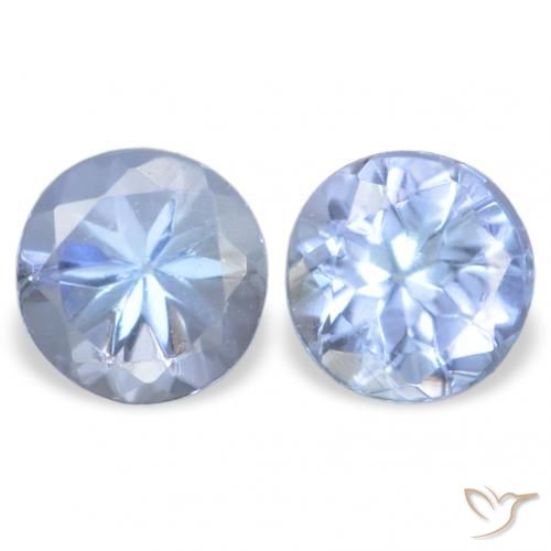 0.32ctw Naturale Blu violaceo chiaro Tanzanite, Rotondo, VVS-VS