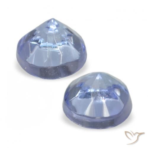 Gemme di Tanzanite Blu violaceo chiaro naturale da 0.32 ct, Rotondo, VVS-VS