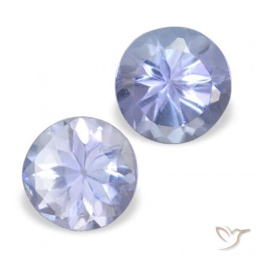 Gemme di Tanzanite Azzurro naturale da 0.33 ct, Rotondo, VVS-VS