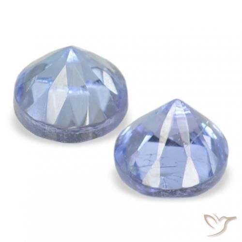 Gemme di Tanzanite Blu pastello naturale da 0.33 ct, Rotondo, VS