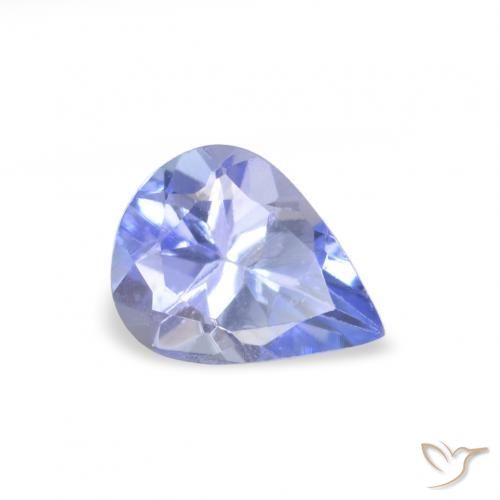 Tanzanite Azzurro naturale da 0.32 ct, Forma a pera, VVS-VS