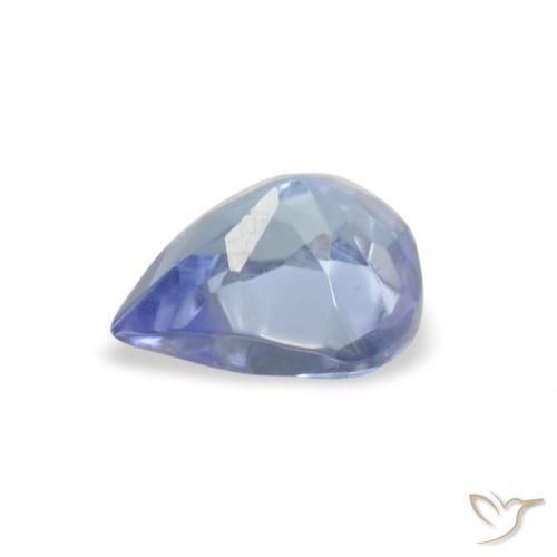 Tanzanite Blu pastello naturale da 0.34 ct, Forma a pera, VS