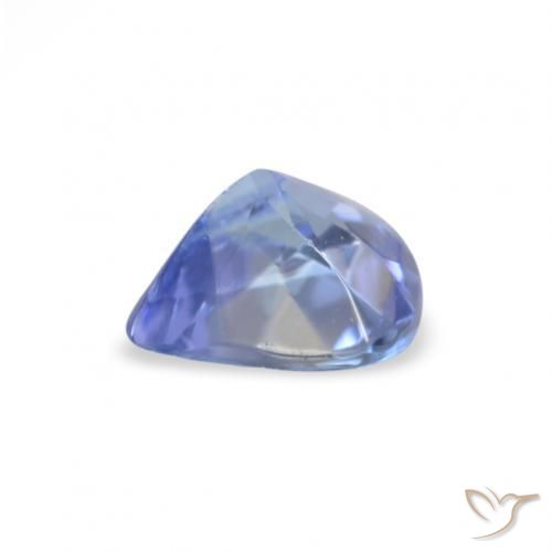 Tanzanite Blu pastello naturale da 0.34 ct, Forma a pera, VS