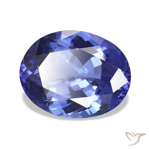 Tanzanite Viola Blu naturale da 4.80 ct, Ovale, IF