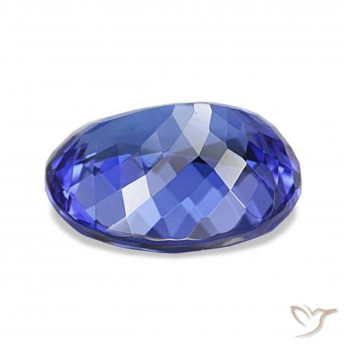 Tanzanite Viola Blu naturale da 4.80 ct, Ovale, IF