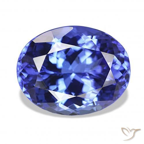 Tanzanite Blue violetto scuro naturale da 5.87 ct, Ovale, IF
