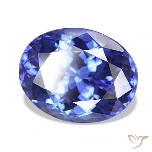 Tanzanite Blue violetto scuro naturale da 5.87 ct, Ovale, IF