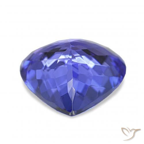 Tanzanite Blue violetto scuro naturale da 4.80 ct, Forma a pera, VVS
