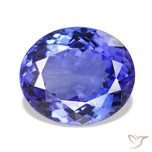 6.02ct Naturale Viola Blu Tanzanite, Ovale, IF, Photo A