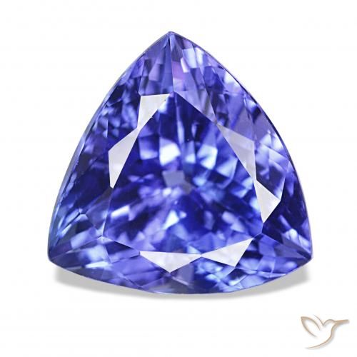 5.66ct Blu scuro Tanzanite, Taglio trillion, IF